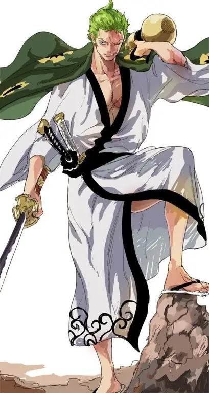 Gaya Bertarung Santoryu Zoro Zoro menggunakan gaya bertarung tiga pedang