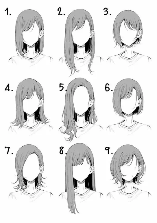 Berbagai gaya rambut anime girl yang imut dan stylish