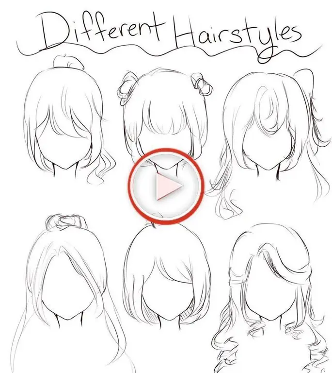 Contoh gaya rambut anime pendek untuk perempuan