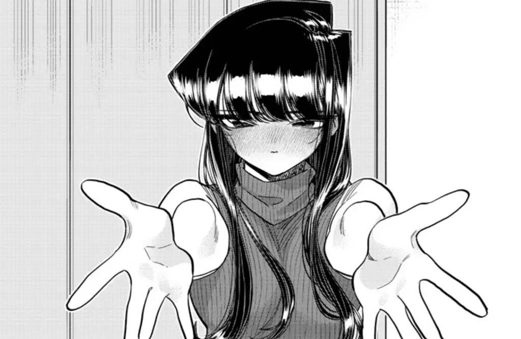 Gaya seni ilustrasi manga Komi-san