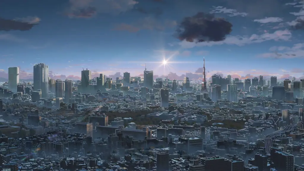 Gaya seni khas Makoto Shinkai Ilustrasi karya Makoto Shinkai
