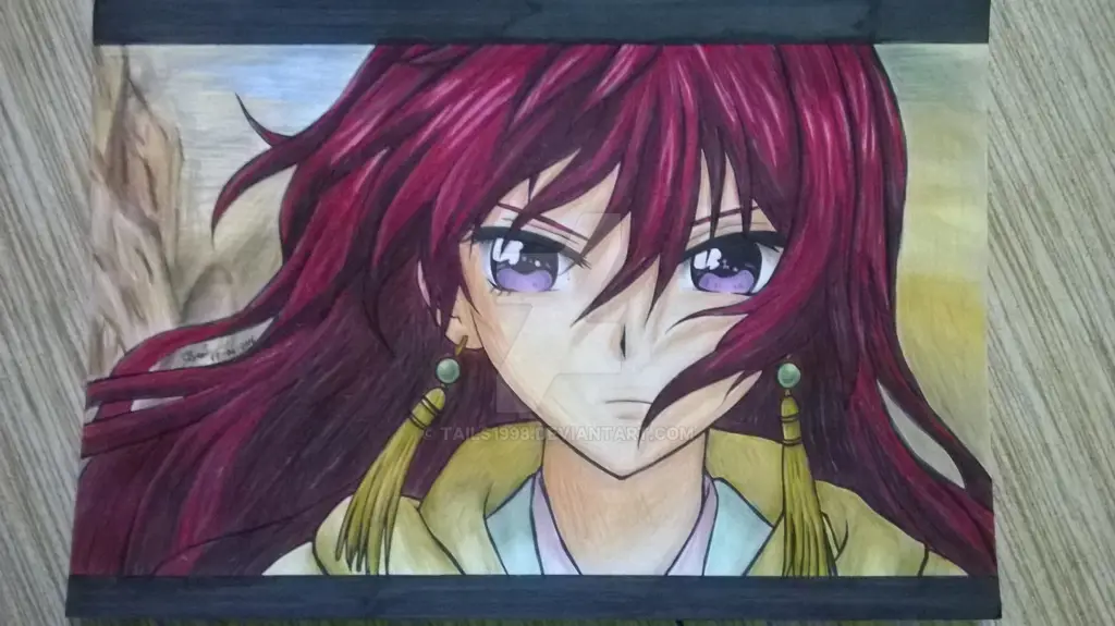 Gambar yang menampilkan gaya seni Akatsuki no Yona