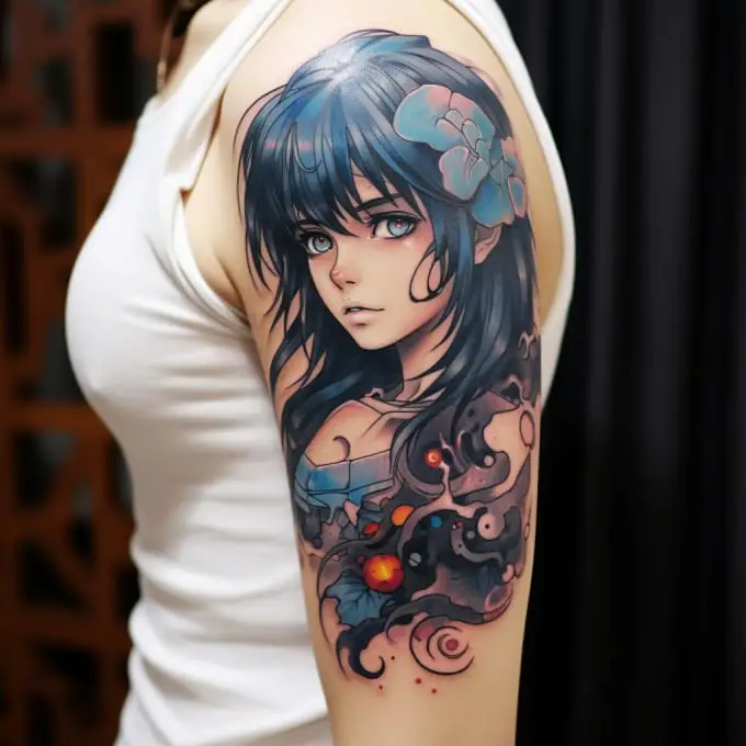 Berbagai gaya tato dalam anime