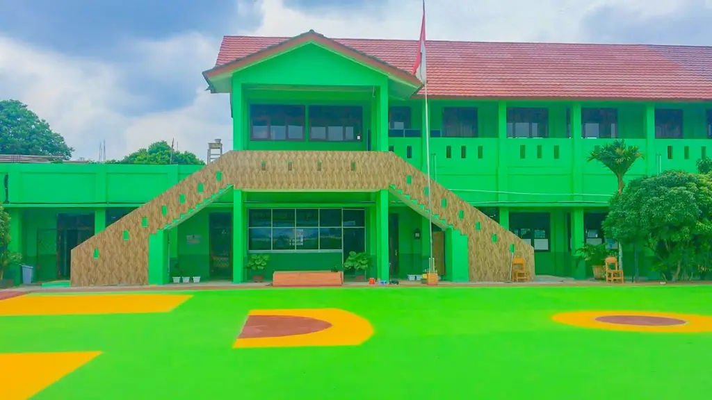 Gambar gedung sekolah di Bandar Lampung