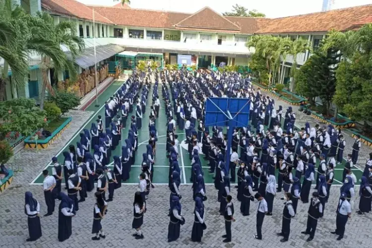 Gedung sekolah SMPN 10 Bandar Lampung