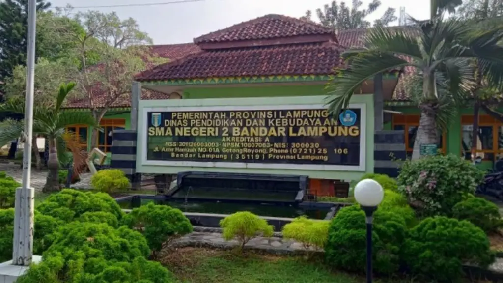 Gambar gedung SMA Negeri 2 Bandar Lampung