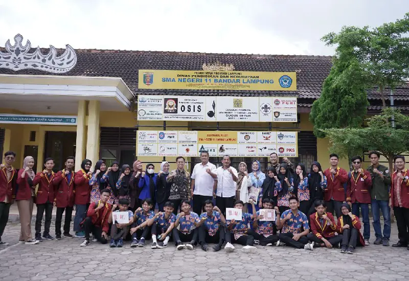 Gedung sekolah SMAN 11 Bandar Lampung