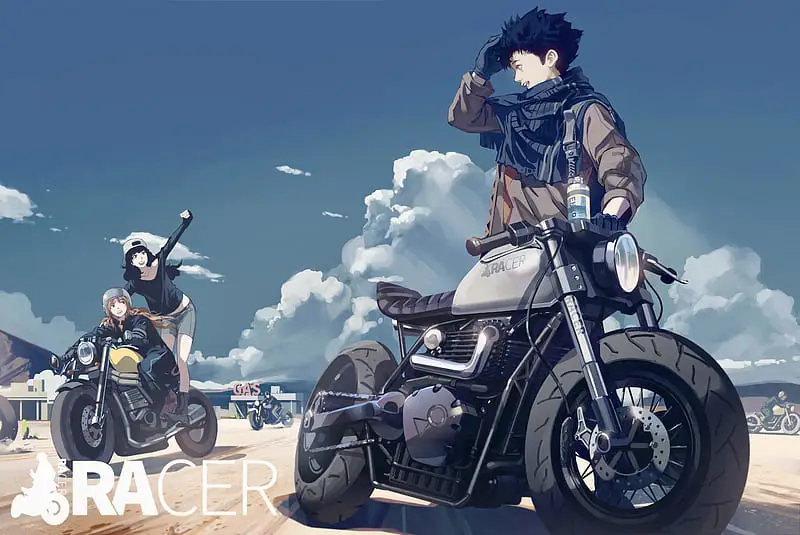 Ilustrasi anime geng motor