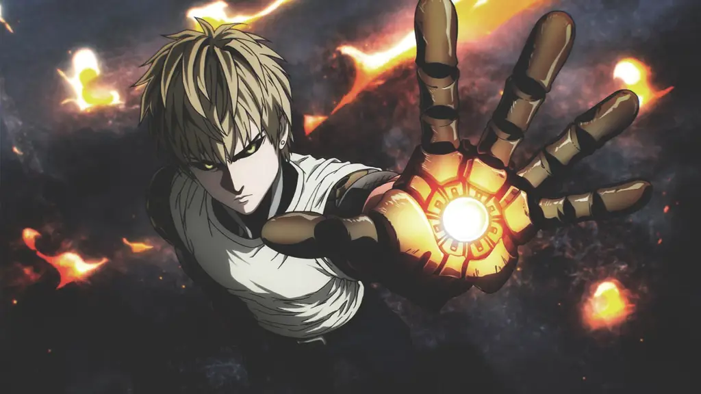 Genos, cyborg yang setia Gambar Genos, murid Saitama