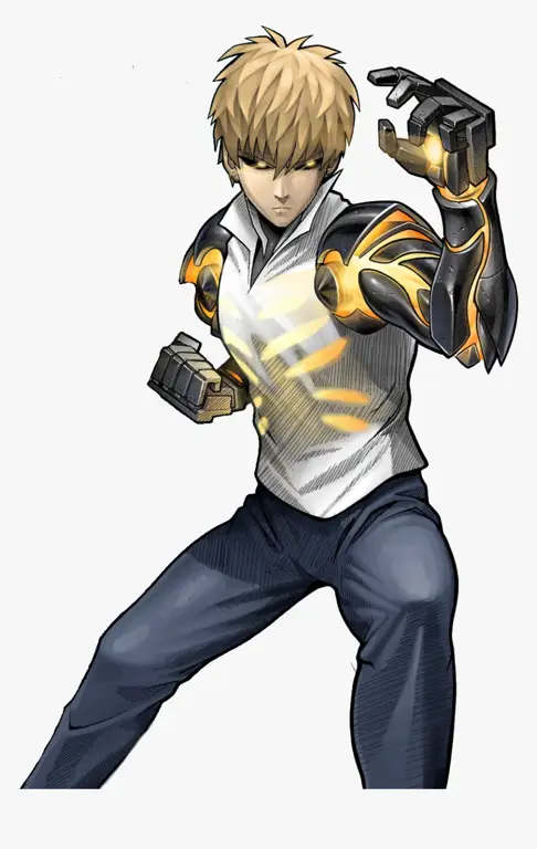 Gambar Genos, cyborg yang merupakan murid Saitama