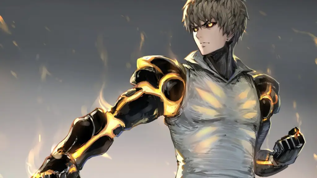 Gambar Genos, cyborg yang menjadi murid Saitama