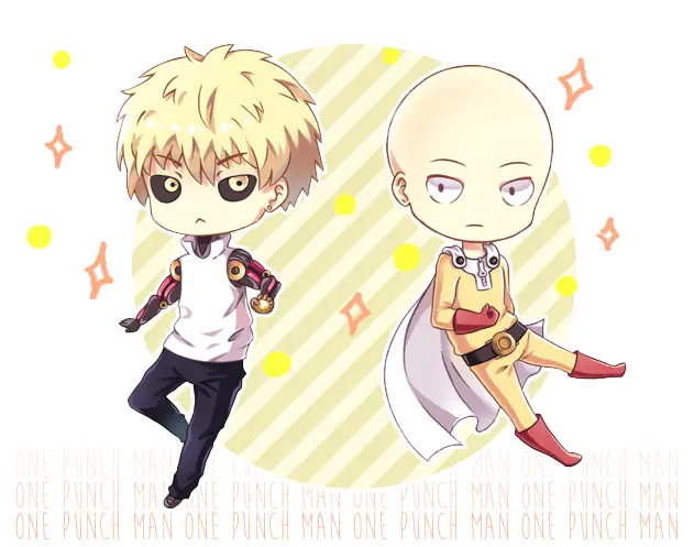 Gambar Genos versi chibi yang lucu