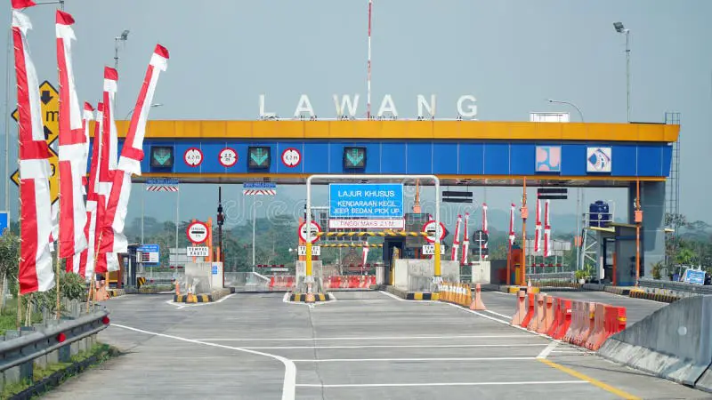 Gerbang tol di Bandar Lampung