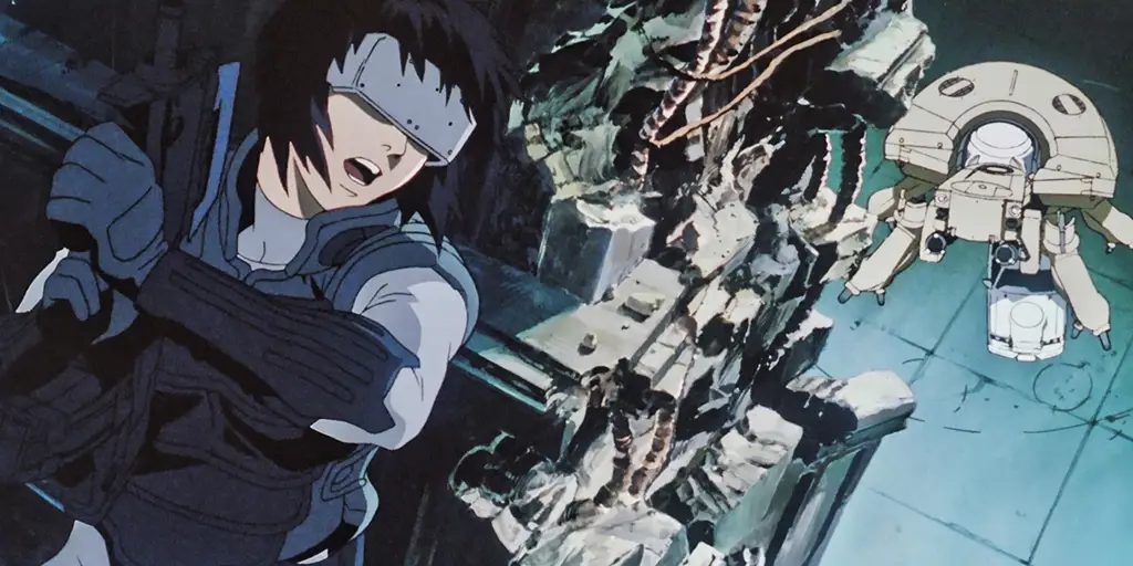 Screenshot adegan anime Ghost in the Shell