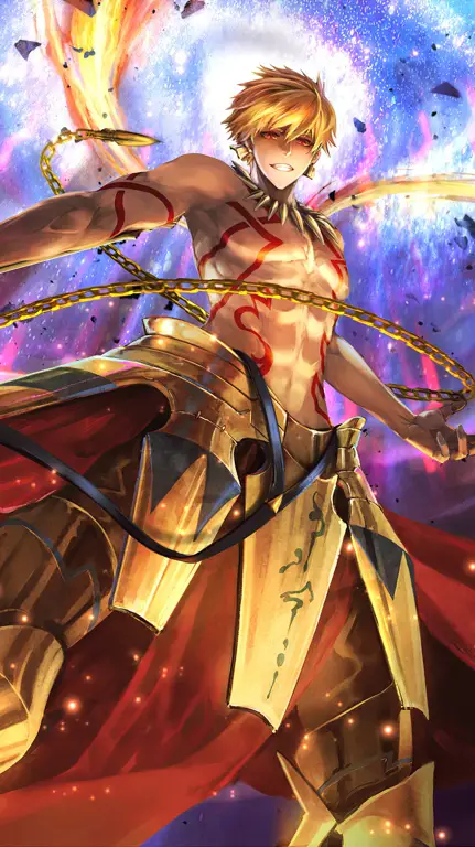 Gambar Gilgamesh dalam game Fate