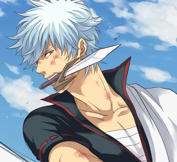 Gambar Gintoki Sakata, karakter utama Gintama