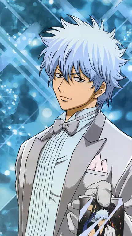 Gambar Gintoki Sakata, karakter utama Gintama