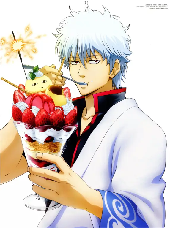 Gintoki Sakata, karakter utama dalam anime Gintama