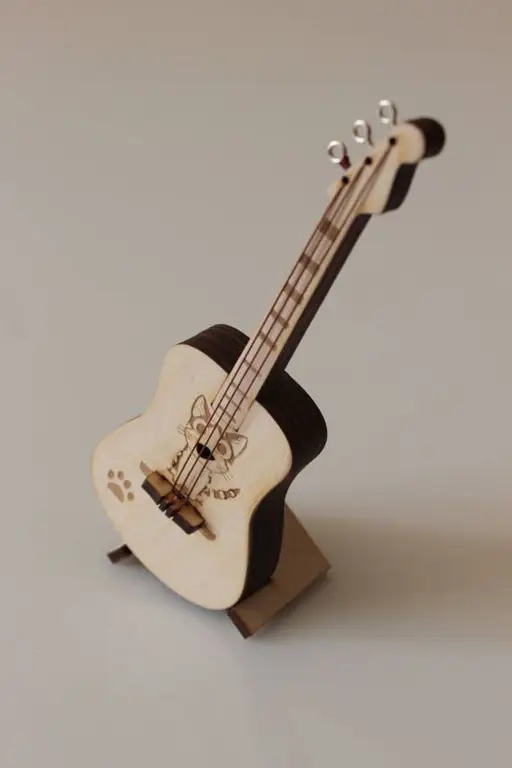 Contoh gitar custom dengan desain anime