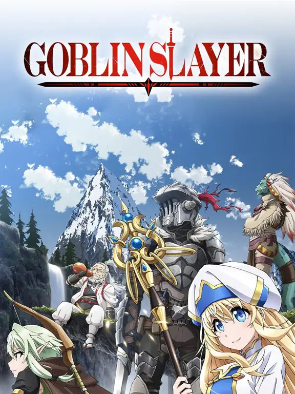 Goblin Slayer dan sekutunya dalam petualangan