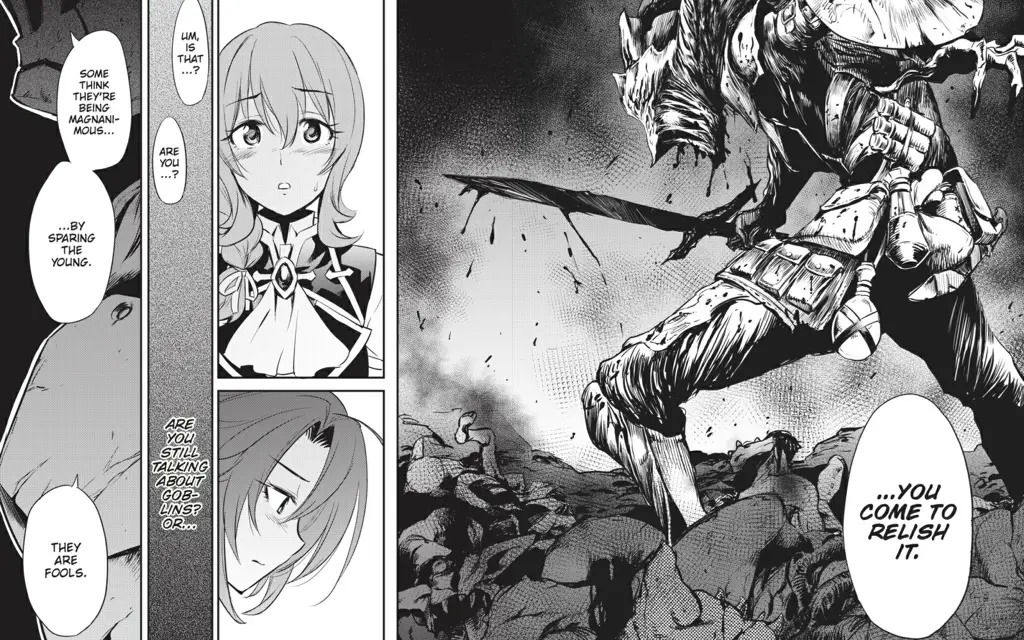 Adegan menegangkan dari anime Goblin Slayer