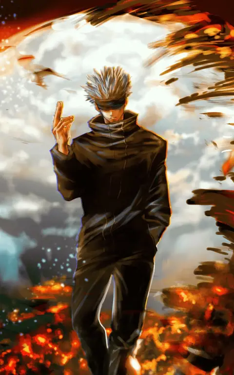 Gambar Gojo Satoru dalam Jujutsu Kaisen