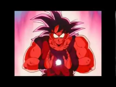Goku dalam sesi latihan intensif Goku berlatih keras untuk menghadapi musuh-musuhnya