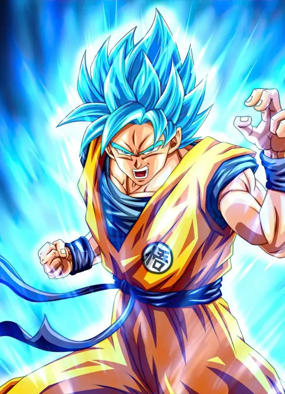 Goku dalam mode Super Saiyan Blue