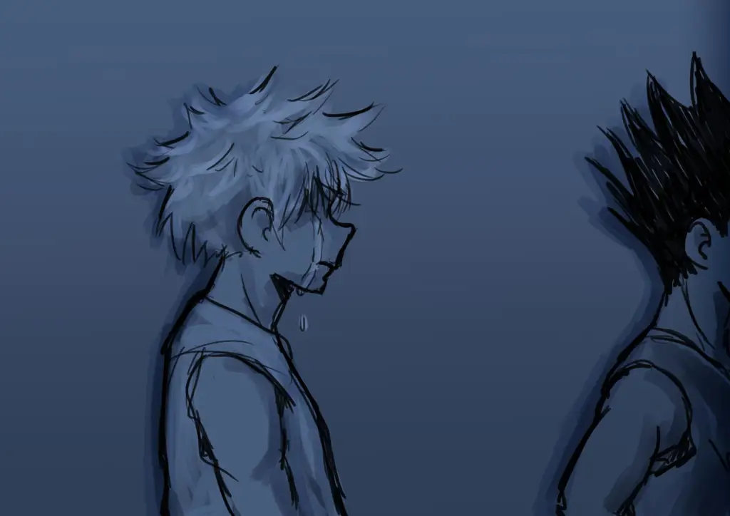 Gon dan Killua dalam petualangan mereka di dunia Hunter x Hunter