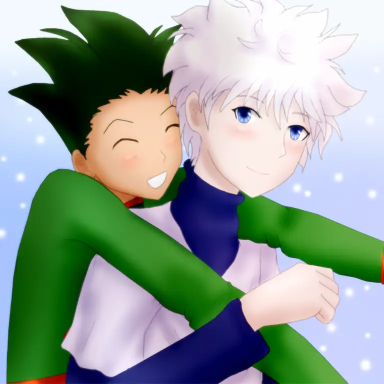 Gambar Gon dan Killua dari anime Hunter x Hunter