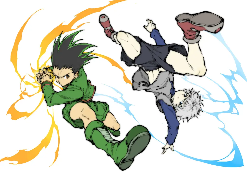 Gon dan Killua dalam petualangan mereka