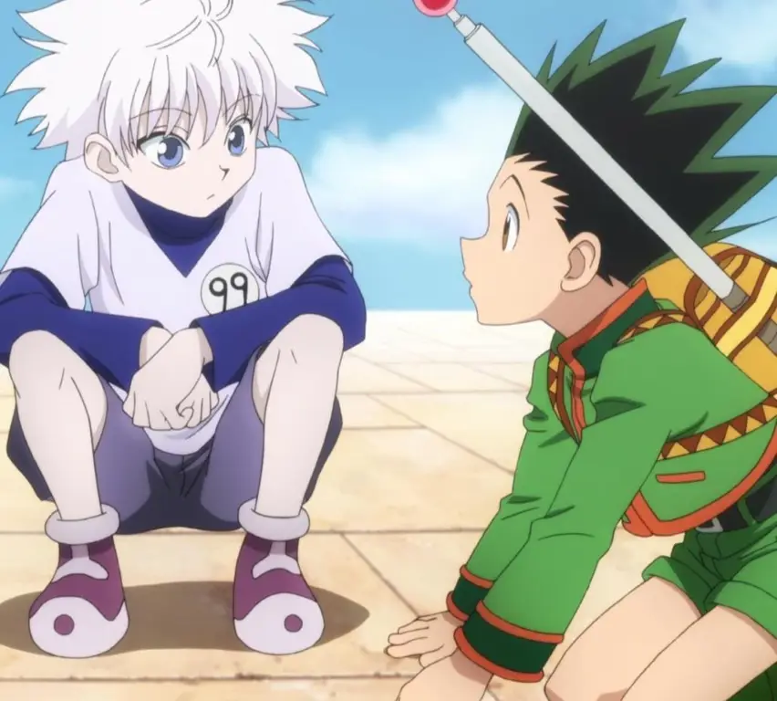 Pertarungan sengit antara Gon dan Killua