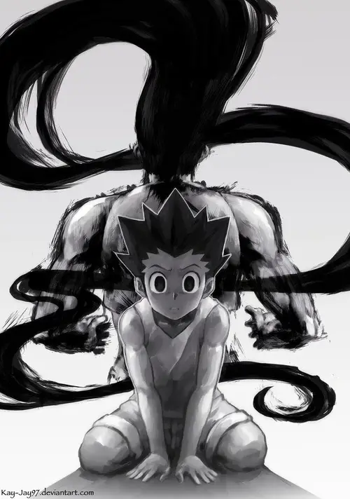 Gambar Gon Freecs dalam Hunter x Hunter episode 1