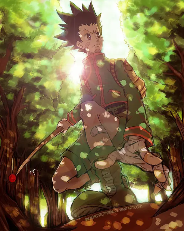 Gambar Gon Freecs, tokoh utama Hunter x Hunter