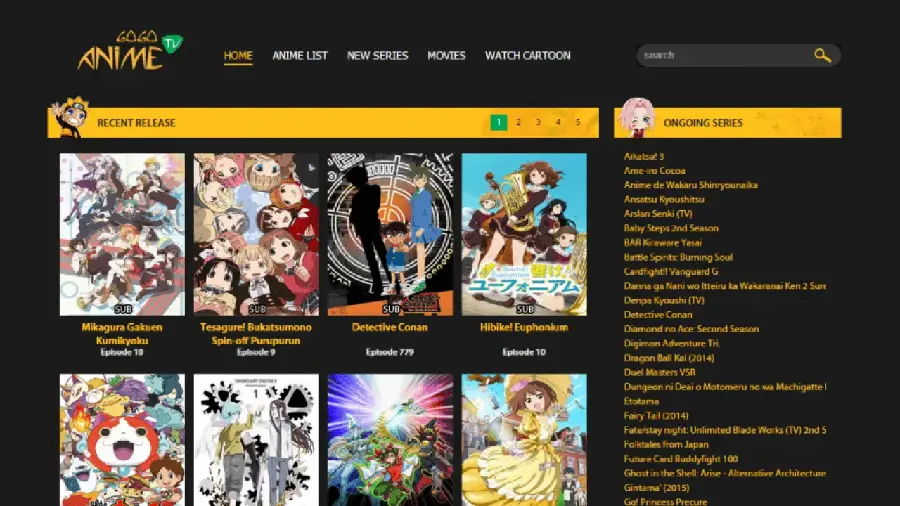 Perbandingan layanan streaming anime