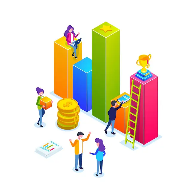 Grafik pertumbuhan bisnis yang menunjukkan peningkatan setelah beberapa kali mengalami penurunan