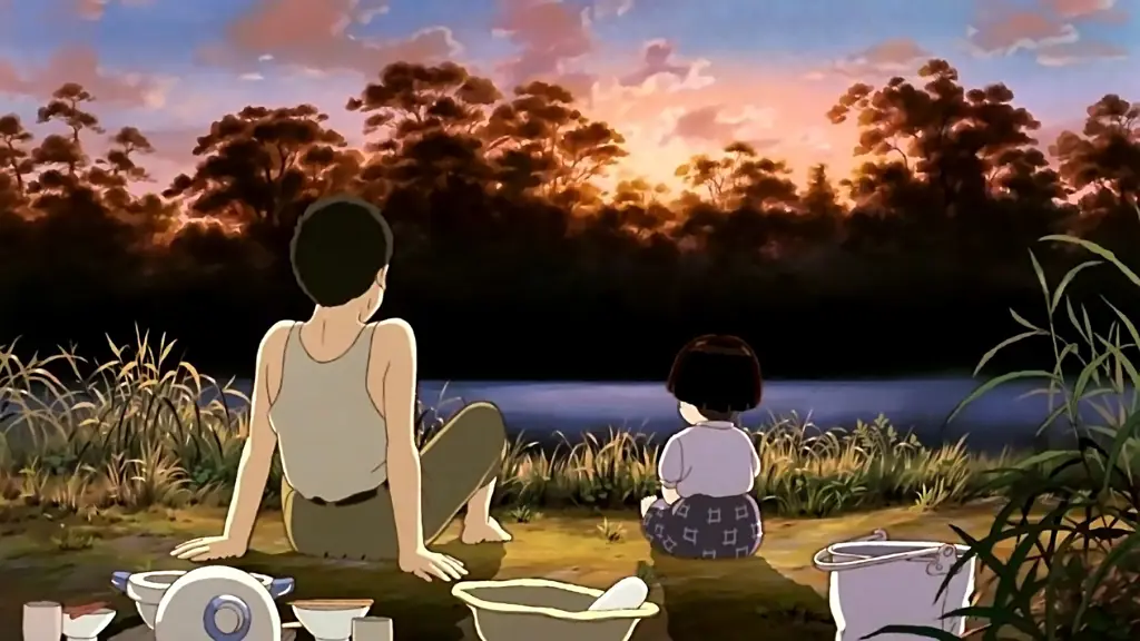 Poster film anime Grave of the Fireflies