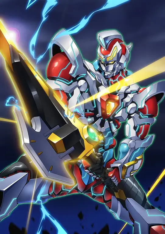 Gambar robot Gridman dari SSSS.Gridman