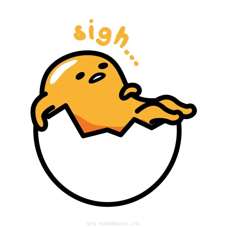 Gambar Gudetama yang lucu dan menggemaskan