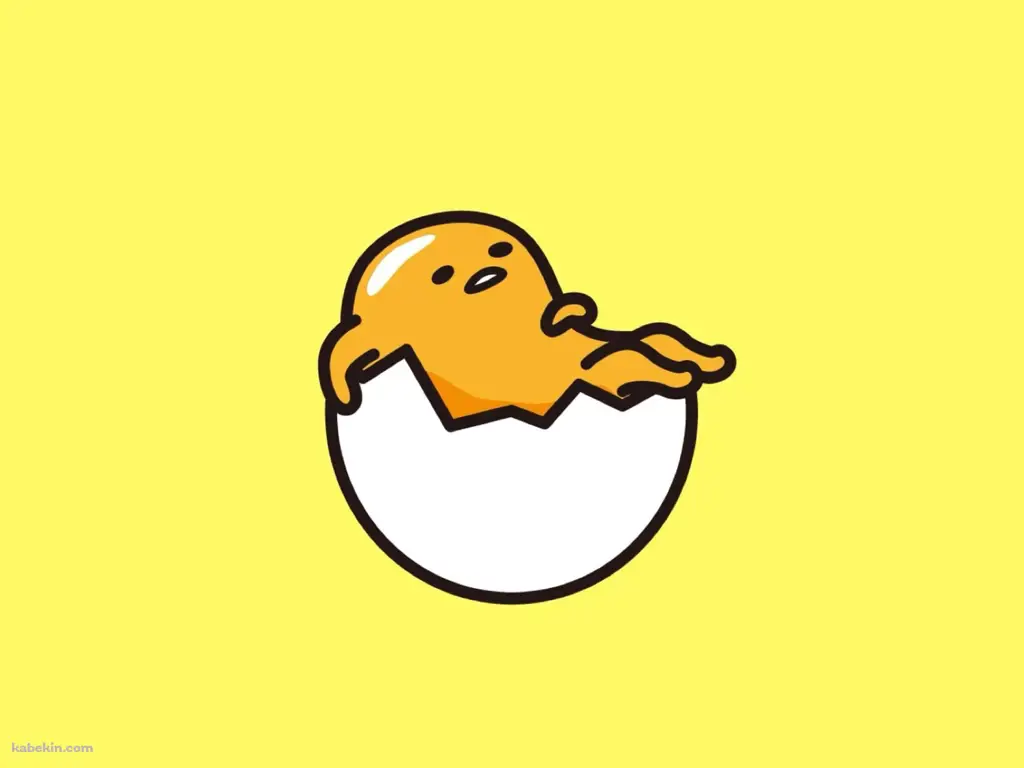 Gambar Gudetama sedang bersantai