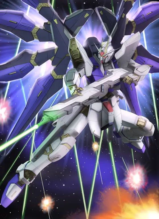 Gambar Gundam Strike Freedom dari Gundam SEED Destiny