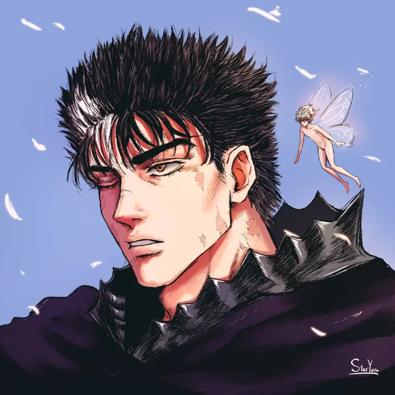 Gambar Guts dari manga Berserk