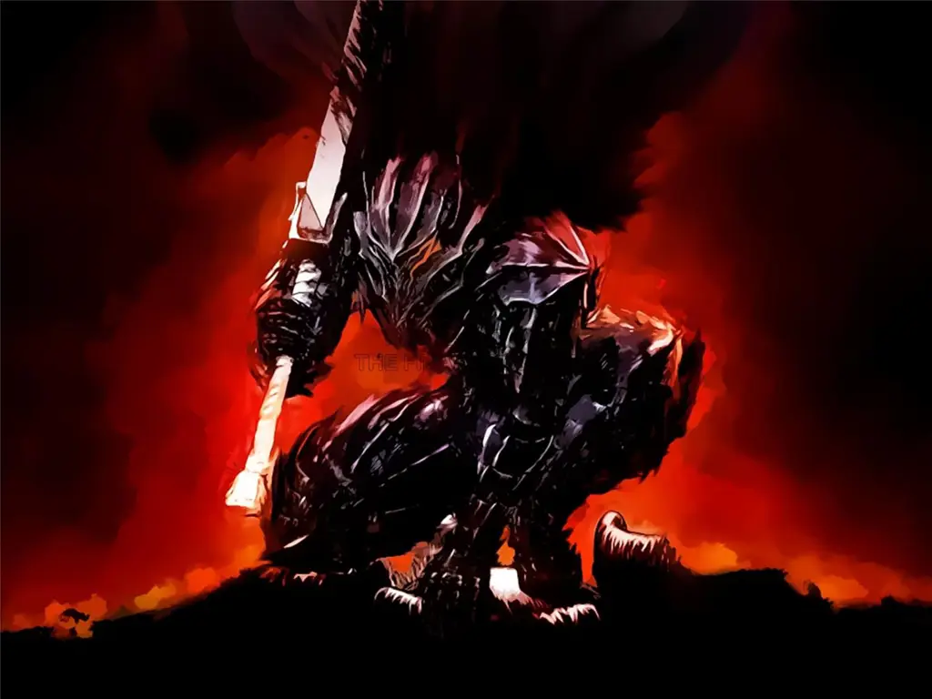 Gambar Guts dari anime Berserk