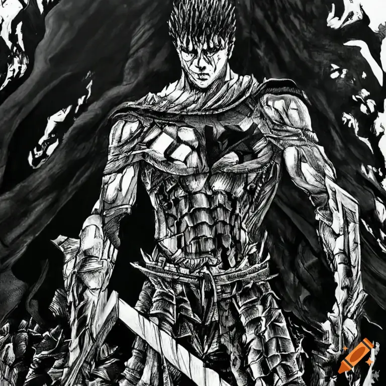 Gambar Guts dari anime Berserk