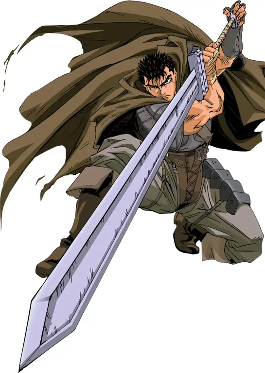 Gambar Guts dari anime Berserk