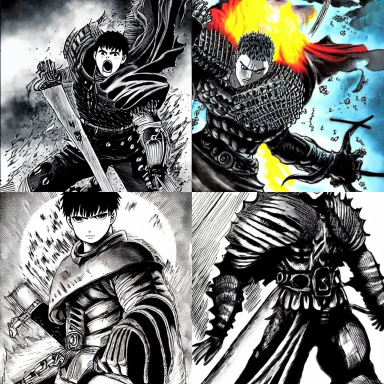 Gambar Guts dari Manga Berserk