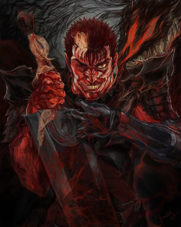 Karakter Guts dari Manga Berserk