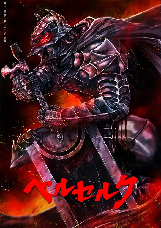 Gambar Guts dari anime Berserk