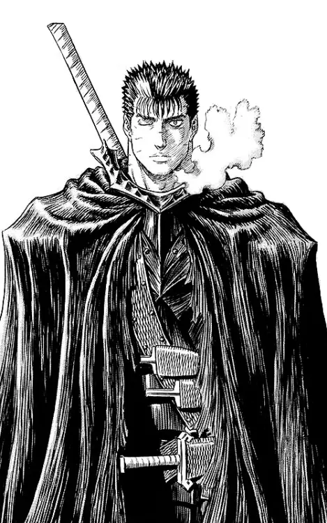 Gambar Guts, protagonis utama anime Berserk