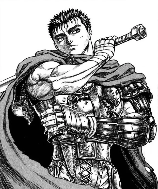 Gambar Guts, karakter utama dalam anime Berserk